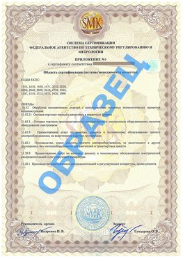 Приложение 1 Бронницы Сертификат ГОСТ РВ 0015-002